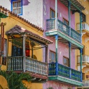 maisons-coloniales-colorées-carthagène-colombie