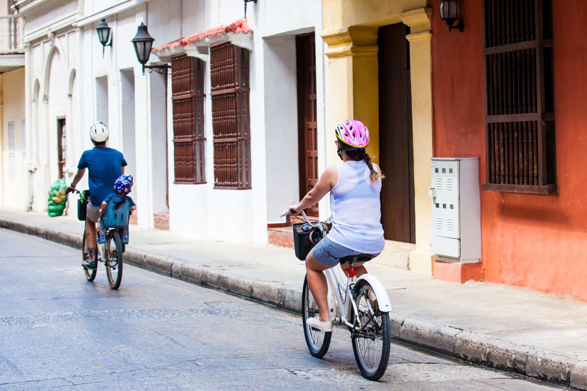 vélo-famille-cartagena-colombie
